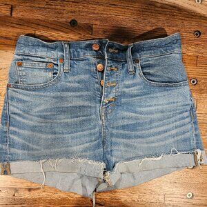 Madewell Button up Jean Shorts
